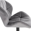 1/2/4/6x Bar Stool Swivel Gas Lift Adjustable Height Barstool with Velvet Padded