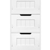 Bathroom Drawers | White 4 Drawer Storage Cabinet Cupboard Unit Free Standing