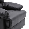 LEATHER/VELVET MANUAL ADJUSTABLE RECLINER ARMCHAIR LOUNGE CHAIR RECLINING GAMING