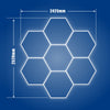 Hexagon Garage Lights Customize 7 Grid Led Hexagon Light for Car Shop Gym Lamp