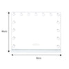 15 LED Blubs Hollywood Makeup Mirror with 3 Color Lights Bluetooth Vanity Mirror