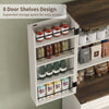 72'' Kitchen Cupboard Pantry Cabinet, Tall Storage Cabinet with Doors and Drawer
