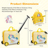 2Pcs Kids Luggage Set Carry-on Hardshell Suitcase Backpack Set Unicorn Luggage