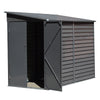 9FT Garden Garage Storage Shed Steel Frame Storage Bike Tool Shed Double Door UK
