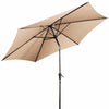 2.7 M Outdoor Patio Umbrella Garden Parasol with Crank Handle &Tilt Adjustment