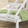 Triple Sleeper Bunk Beds Single Bed Pine Wood Bed Frame Kids Children Bed White