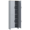 170cm Freestanding Kitchen Cupboard 4-Door Storage Cabinet w/ 6 Shelves, Grey