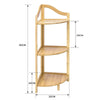 3-Tier Corner Ladder Shelf Freestanding Bookshelf Display Plant Stand Rack