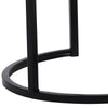 Set of 2 Round Nesting Coffee Table Compact Stacking Side Tables Space-Saving
