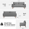 Velvet Sofa with 2 Pillows 2/3 Seater Modern Couch Love Seat Settee Home Office