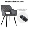 Grey Velvet Dining Chairs of 2 Dining Room Kitchen Chairs Set Modern