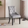 1/2/4/6 Dining Chairs Armchair High Back Linen/Velvet Upholstered Wood Legs Home