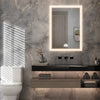 Double-side LED Illuminated Bathroom Mirror Cabinet Storage Shelf Anti-fog Touch