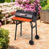LARGE OIL DRUM BARREL STYLE BBQ SMOKER CART BARBEQUE MEAT FOOD SMOKING COOKING