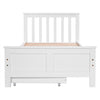Merax 2 Drawers 3ft Single Wooden Solid White Pine Kids Storage Bed Frame 190x90