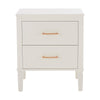 Dusk Sienna Natural & Gold Effect 2 Drawer Bedside Table RRP £599
