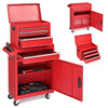 Heavy Duty Roller Tool Cabinet Storage Chest Box Garage Workshop 4 Drawers Red