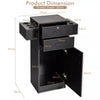 Beauty Salon Storage Cabinet Locking Beauty Styling Equipment Station 2 Drawers