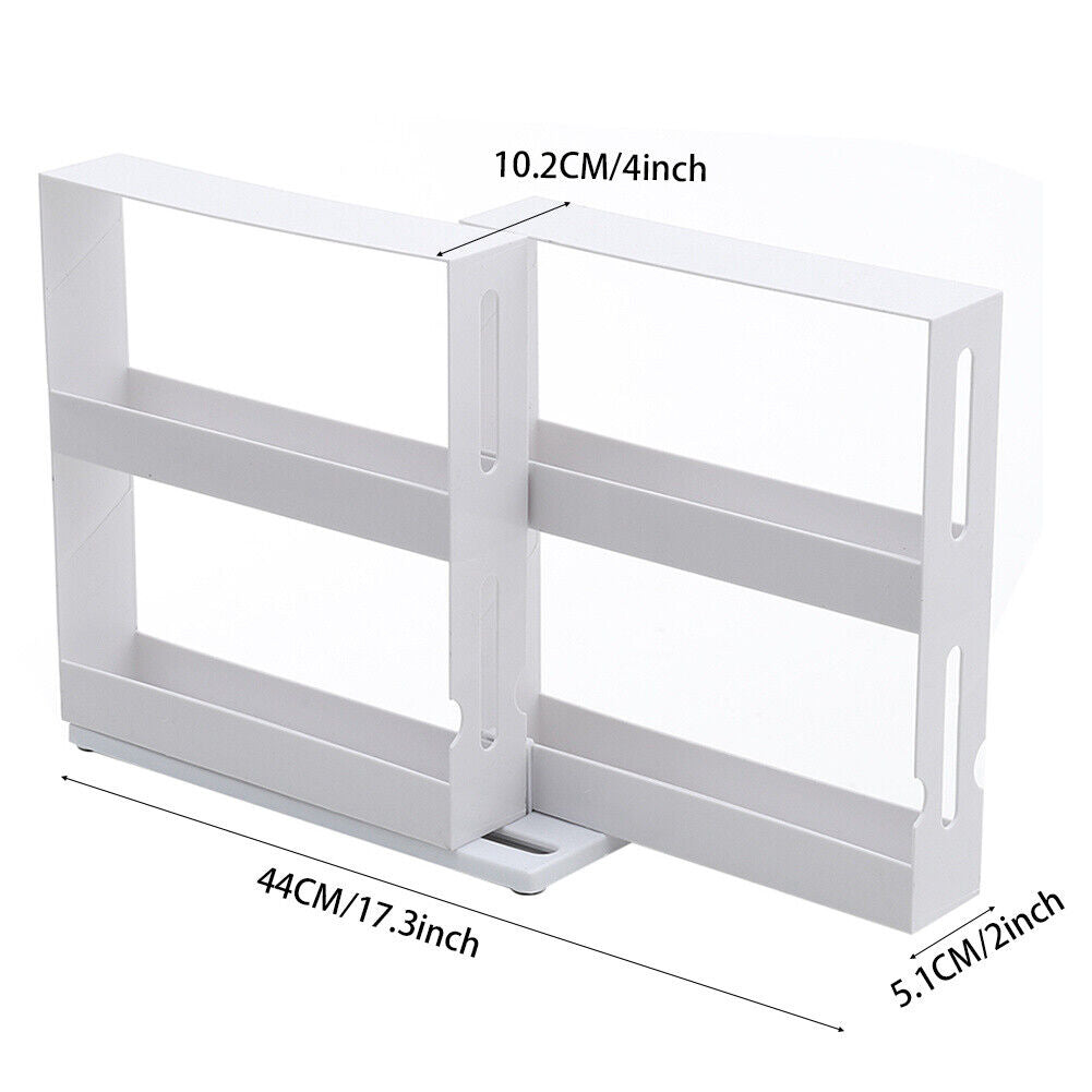 Rotating Jars Spice Rack Kitchen Seasoning Storage Cupboard Cabinet Organizer