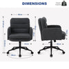 Ralex-chair Office Chairs Faux Cashmere Desk Chair with Adjustable Height