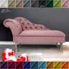 Chaise Lounge Chesterfield Sofa Pink Accent Chair Lucian Tufted Longue