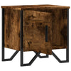 Bedside Cabinets 2 pcs Smoked Oak 40x30x40 cm Engineered Wood UK