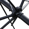 Garden Patio Parasol Sun Shade UV Protection Umbrella Steel Tilting Crank Handle