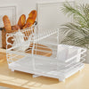 Kitchen Dish Rack Drainer Plate Bowl Draining Holder Drip Tray Sink Drying Stand
