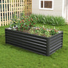 XL Metal Garden Flower Bed Planter Vegetable Grow Box Raised Deep Box Anthracite