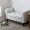 Large Chesterfield Storage Ottoman Bench Box Widnow Seat Stool Bedroom Footstool
