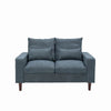 Panana 2 Seats Loveseat Couch Sofa Ottoman Upholstered Furniture for Small Space
