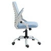 Desk Chair Mid-Back Office Swivel Chair Mesh Back Task Chair / Flip-up Armrest