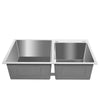 Double Bowl Stainless Steel Drop-in Kitchen Sink Dishwasher Vegetable Sink Home
