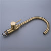 Brass Kitchen Dual Sink Mixer Taps 360° Swivel Spout Laundry Faucet,Brushed Gold