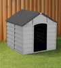 DOG KENNEL SMALL TO MEDIUM GREY DURABLE PLASTIC WINTER HOUSE