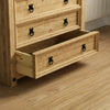 Corona 4 Drawer Rustic Chest Mexican Solid Waxed Pine Storage Bedroom Cabinet