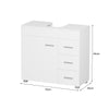 Under Sink Cabinet Bathroom Basin Unit Cupboard Storage Furniture & Shelf White