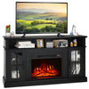 65 Inch Rustic Fireplace TV Stand Media Entertainment Center Console Table Black