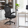 Home Office Chair Wheels Mesh Office Chair High Back Ergonomic Desk Chair Black