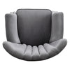 Grey Chesterfield Wing Back Armchair Queen Anne High Back Fireside Winged Chair