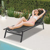 Patio Chaise Lounge Chair Sun Lounger Recliner w/ 5-Position Adjustable Backrest
