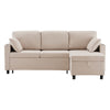 Pull Out Sofa Bed L Shape Corner Sofa with Reversible Chaise with Storage