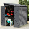 9FT Garden Garage Storage Shed Double Door Steel Frame Storage Bike Tool Sheds