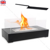UK Fireplace Patio Heater Tabletop Fire Pit Bio Ethanol Burner Indoor Livingroom
