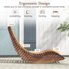 Outdoor Acacia Wood Rocking Chair Porch Rocker Patio Rocking Sun Lounger