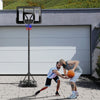 305cm Full Size Basketball Stand Hoop Net Backboard System Adjustable Standing