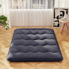 Double Japanese Floor Mattress Futon Mattress w/ Carry Bag-Black