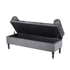 Velvet Upholstered Bench Bed End Window Seat Ottoman Storage Stool Bedroom