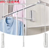 Heavy Duty Lift/Pull Down Wardrobe Clothes Hanging Rail 890- 1210mm Adjustable