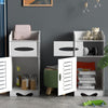 Bathroom Cabinet 1/2 Door Cupboard Unit Storage Free Standing White Furniture